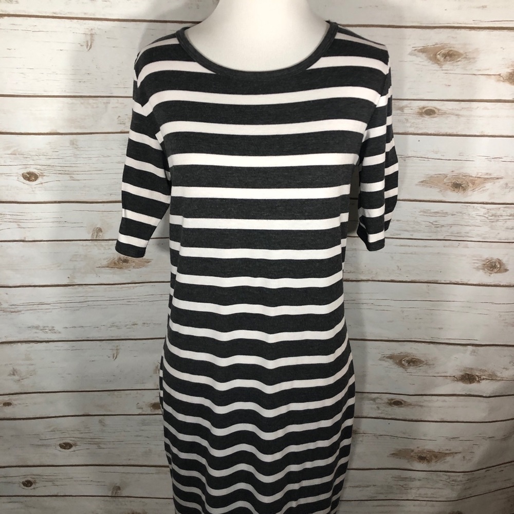 LuLaRoe S Julia Sheath Dress Stripes